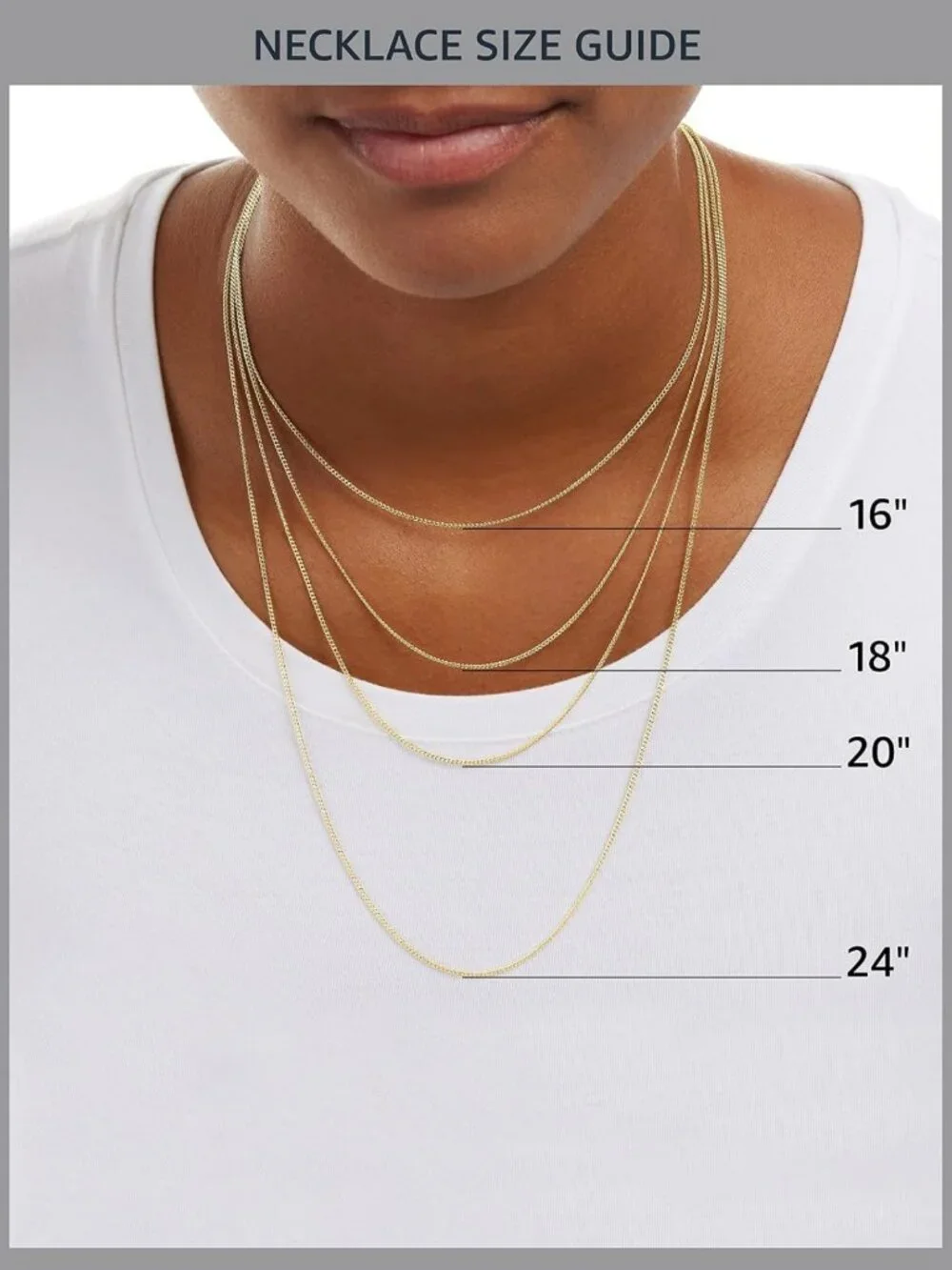 14k Gold/Sterling Silver Plated Figaro Chain Necklace - Elegant, Versatile